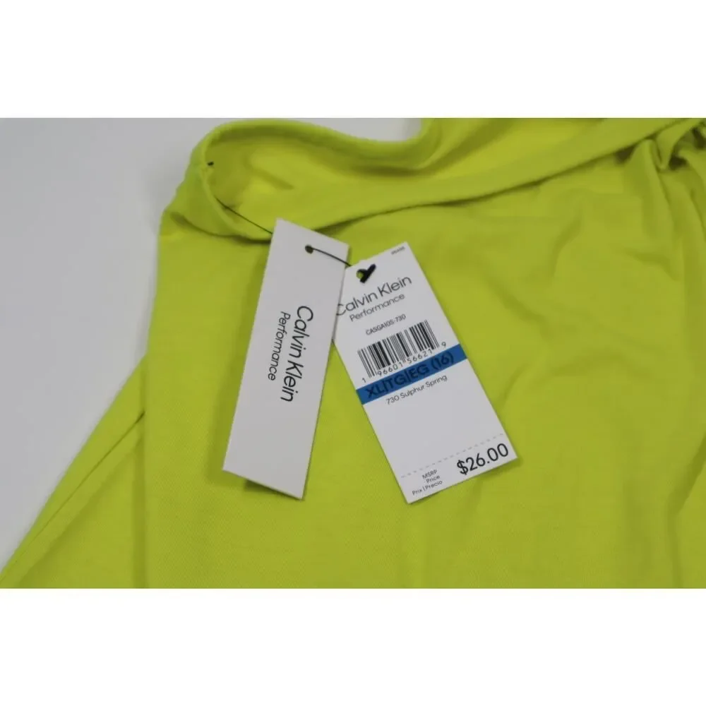 Calvin Klein Performance Girls Sulphur Spring Yellow Tank‎ Size XL